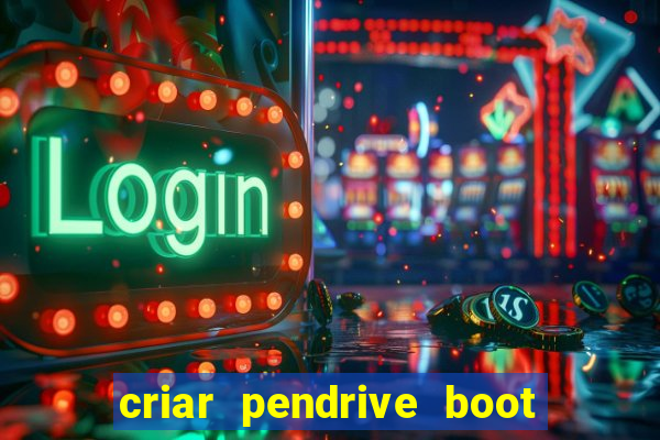 criar pendrive boot windows 10